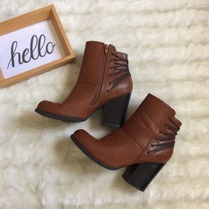 Bamboo Brown Ankle Booties